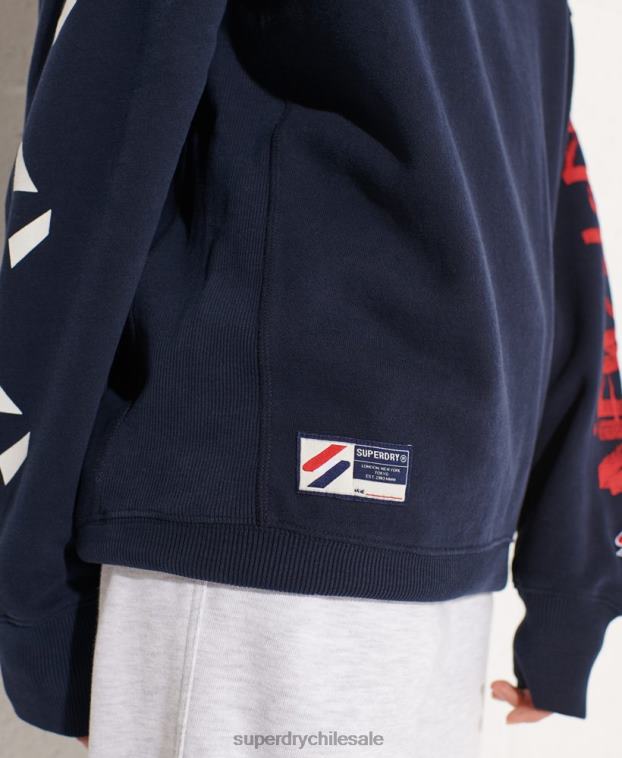 mujer Superdry Armada sudadera oversize con cuello redondo 2R68Z5832
