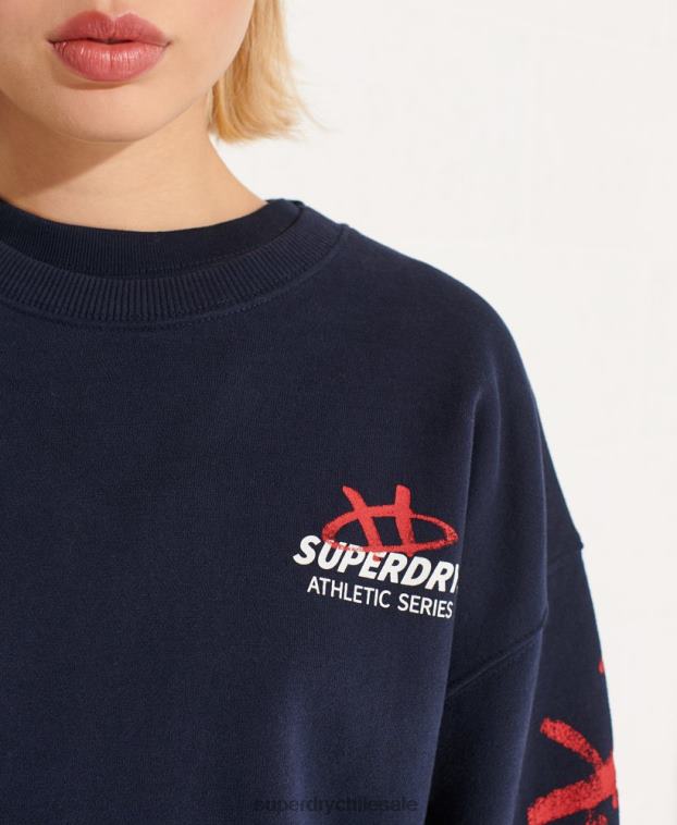 mujer Superdry Armada sudadera oversize con cuello redondo 2R68Z5832