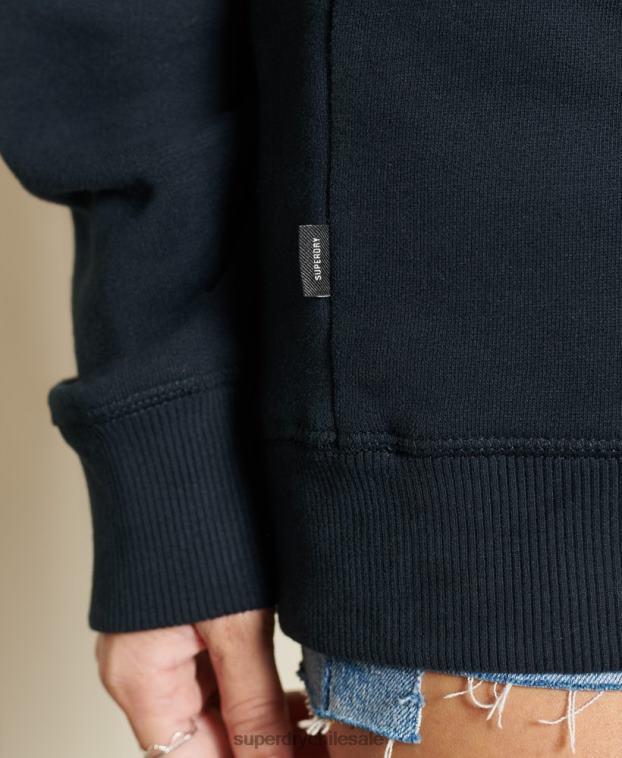 mujer Superdry Armada sudadera oversize con logo vintage de algodón orgánico 2R68Z5877
