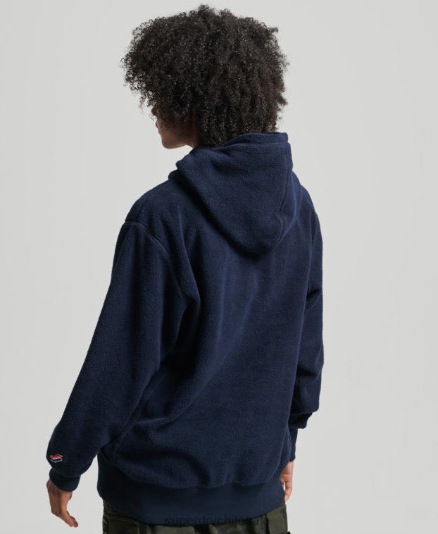 mujer Superdry Armada sudadera oversize de polar con gráfico 2R68Z5920