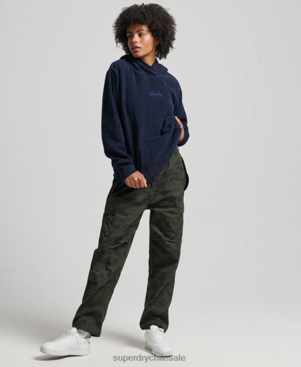 mujer Superdry Armada sudadera oversize de polar con gráfico 2R68Z5920