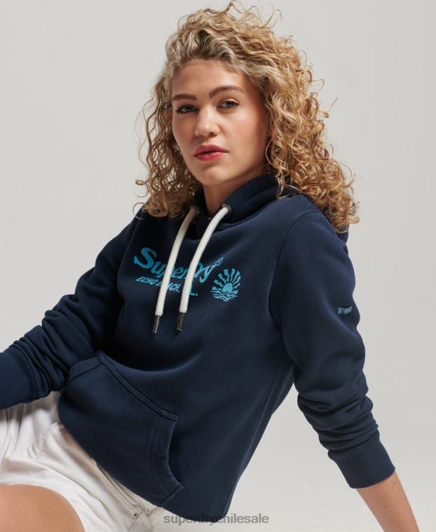 mujer Superdry Armada sudadera vintage con capucha 2R68Z2301