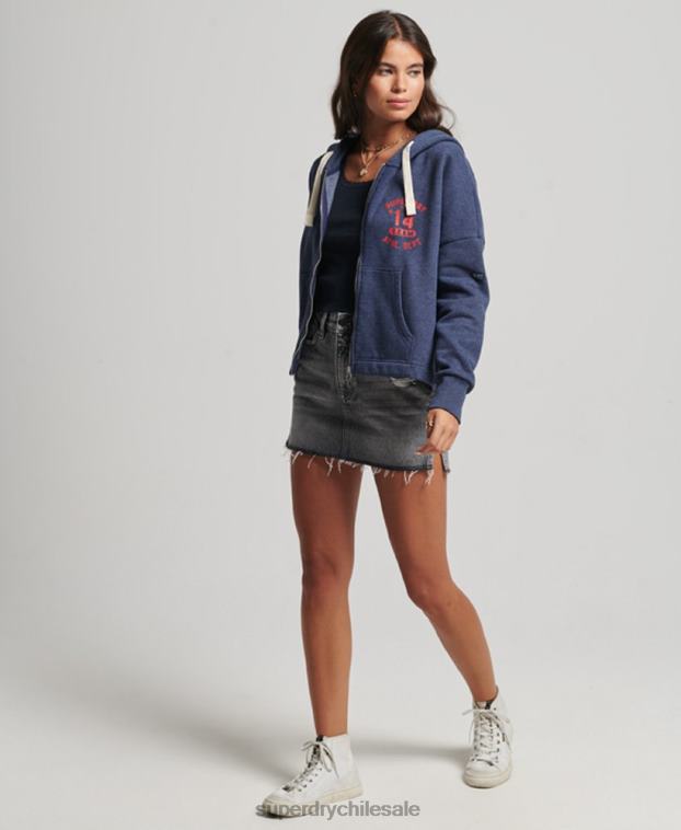 mujer Superdry Armada sudadera vintage con capucha y cremallera 2R68Z5869