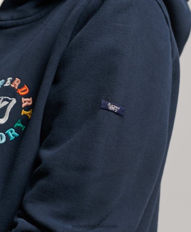 mujer Superdry Armada sudadera vintage con cremallera y arcoíris 2R68Z2242