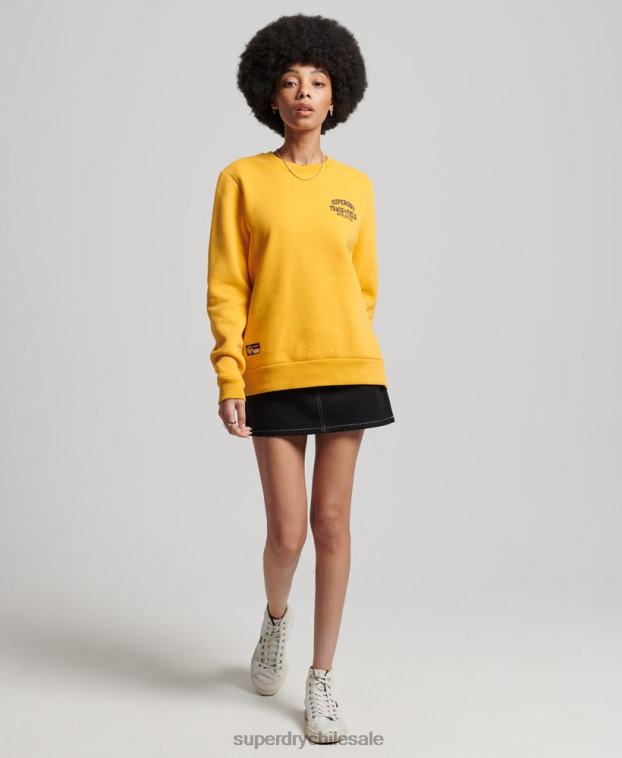 mujer Superdry amarillo sudadera con equipo de atletismo 2R68Z5841