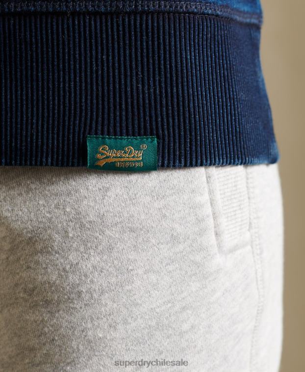 mujer Superdry azul oscuro sudadera con cuello redondo y logo vintage 2R68Z6120