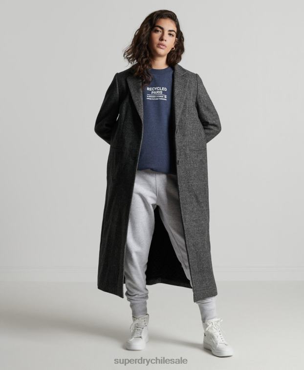mujer Superdry azul sudadera con capucha reciclada 2R68Z5833