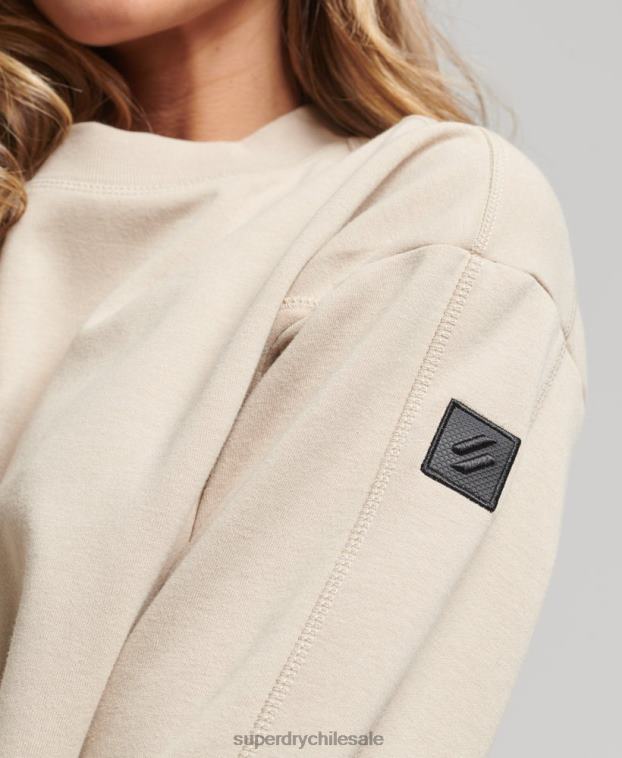 mujer Superdry beige sudadera con capucha Code Tech 2R68Z5773