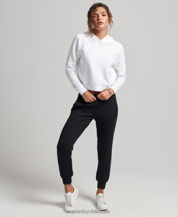 mujer Superdry blanco sudadera con capucha suave modal 2R68Z5853