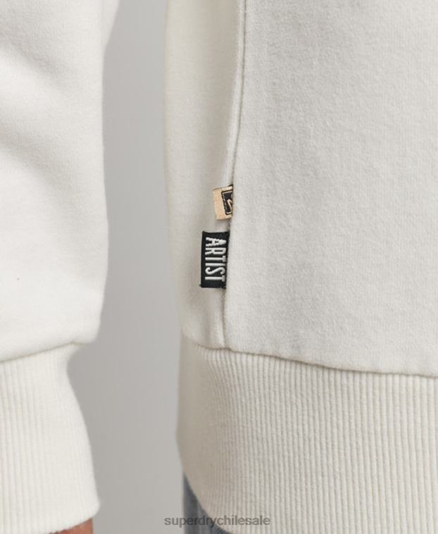 mujer Superdry blanco sudadera folk nómada 2R68Z3436
