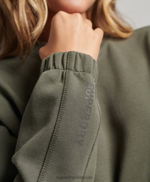 mujer Superdry caqui sudadera con capucha Code Tech 2R68Z5921
