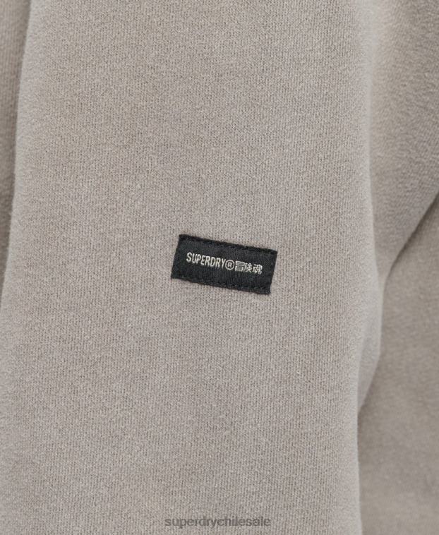 mujer Superdry caqui sudadera con capucha vintage de paz y amor 2R68Z6036