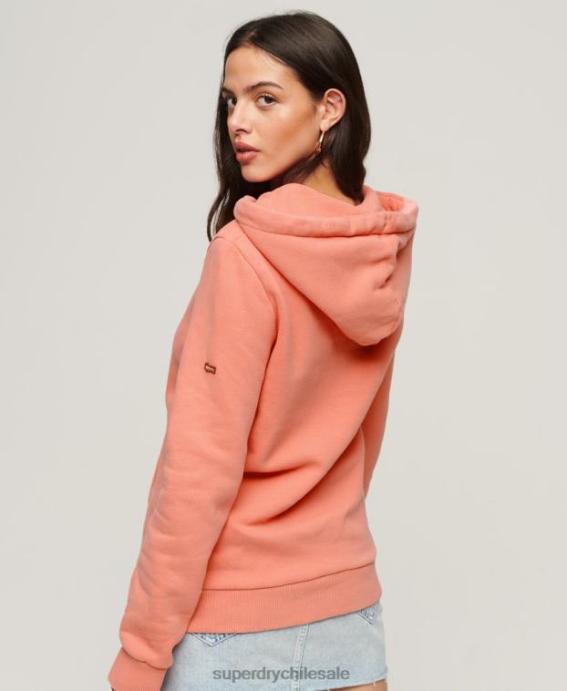 mujer Superdry coral sudadera con capucha vintage shadow 2R68Z2243