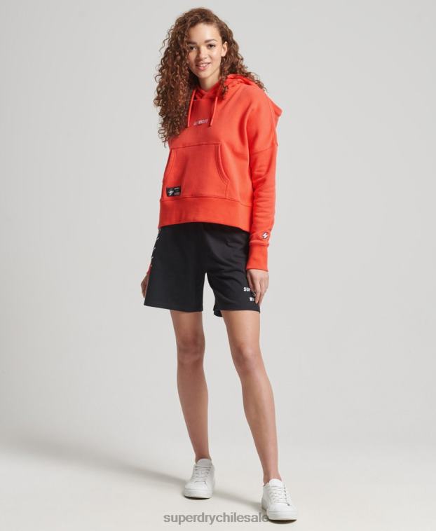 mujer Superdry coral sudadera con capucha y micro logo Code 2R68Z5903