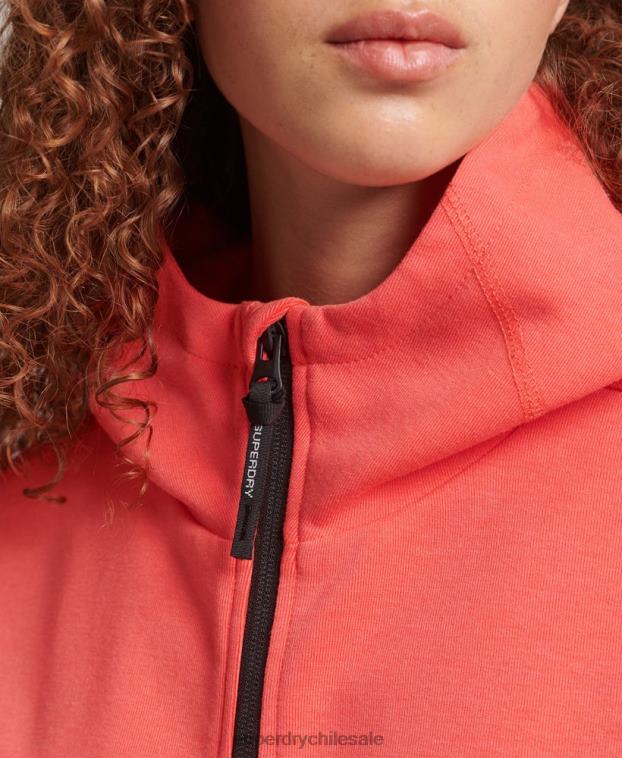 mujer Superdry coral sudadera con cremallera code tech 2R68Z5888