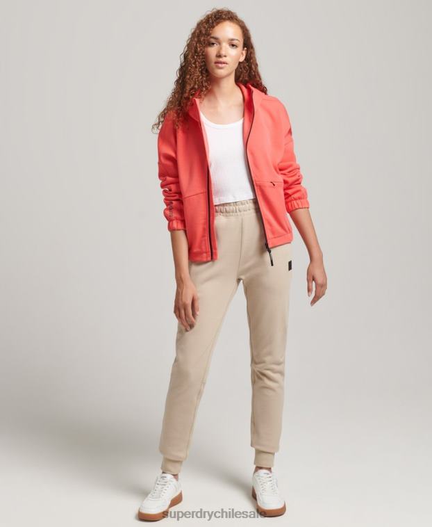 mujer Superdry coral sudadera con cremallera code tech 2R68Z5888