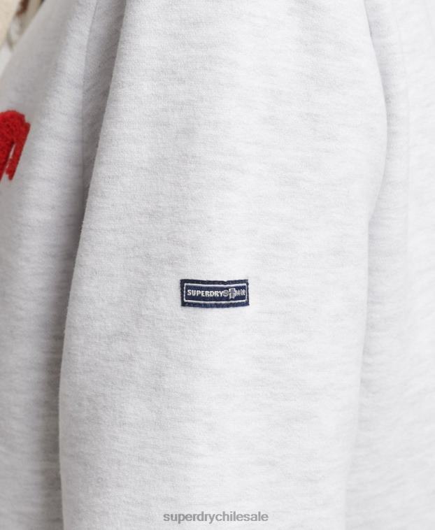 mujer Superdry gris claro cooper sudadera con capucha clásica 2R68Z5765