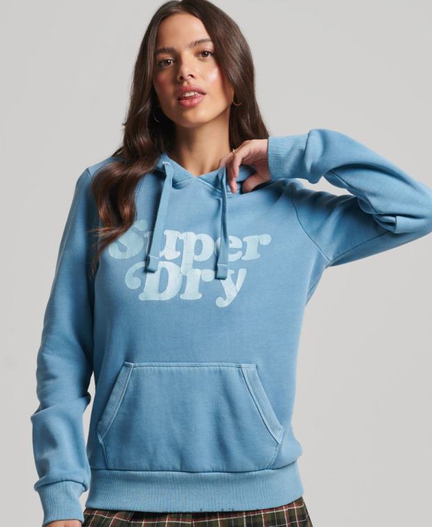 mujer Superdry gris cooper sudadera con capucha clásica 2R68Z3365