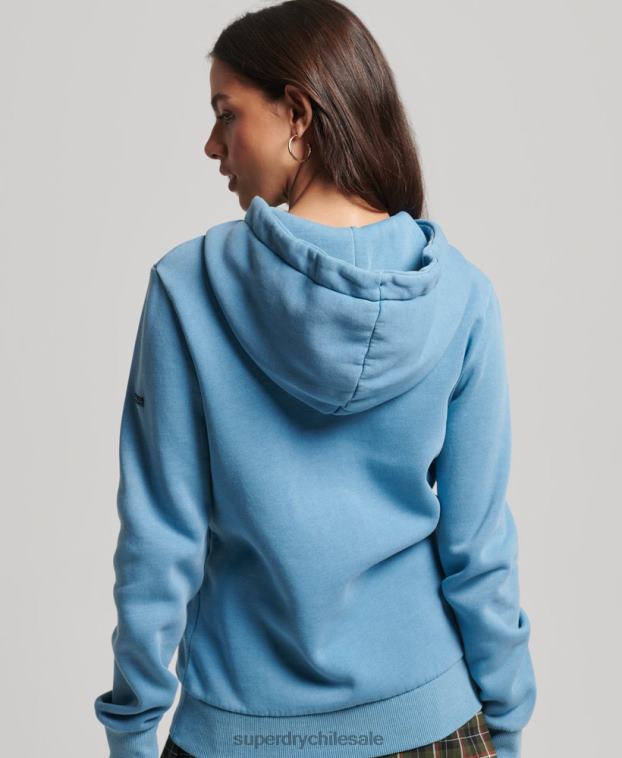 mujer Superdry gris cooper sudadera con capucha clásica 2R68Z3365
