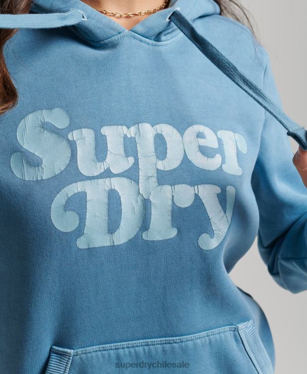 mujer Superdry gris cooper sudadera con capucha clásica 2R68Z3365