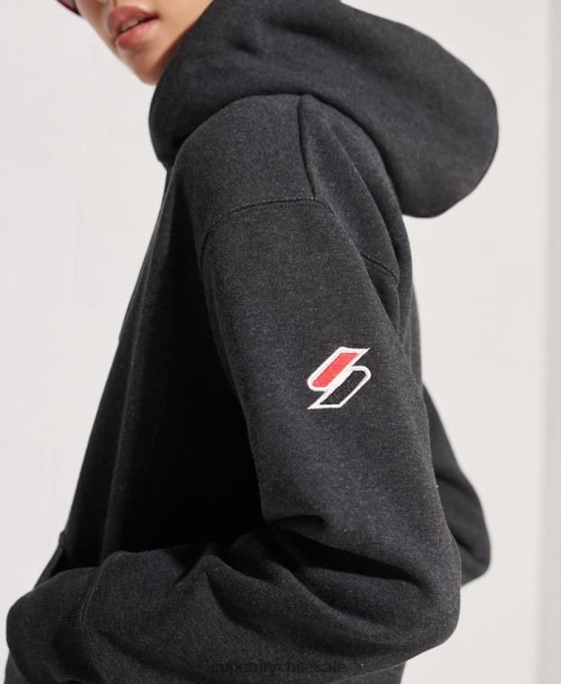 mujer Superdry gris oscuro sudadera con cremallera code sportstyle 2R68Z6131