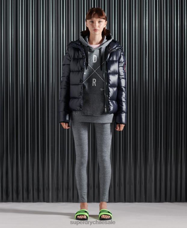 mujer Superdry gris sudadera con capucha excedente 2R68Z6088