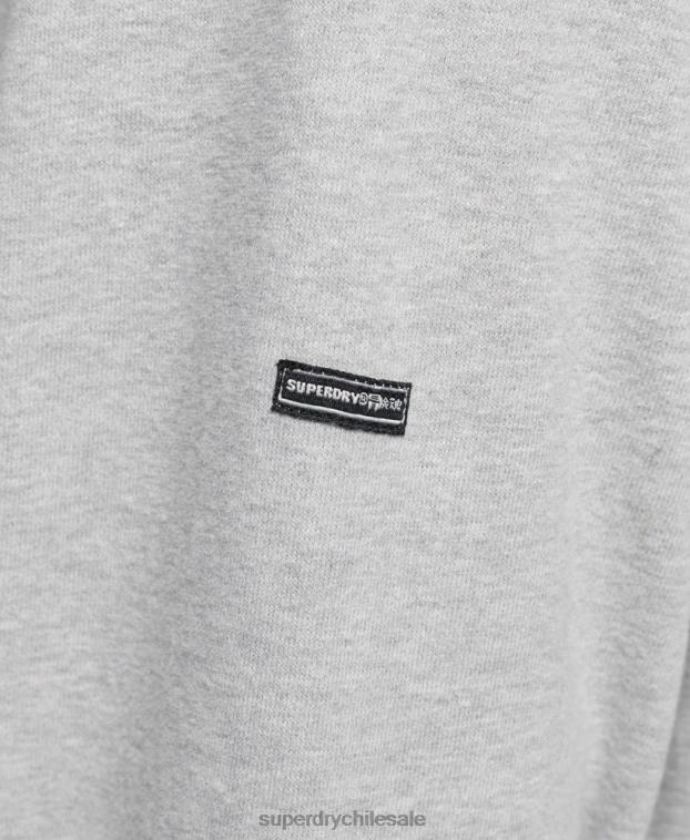 mujer Superdry gris sudadera con capucha folk nómada 2R68Z3307