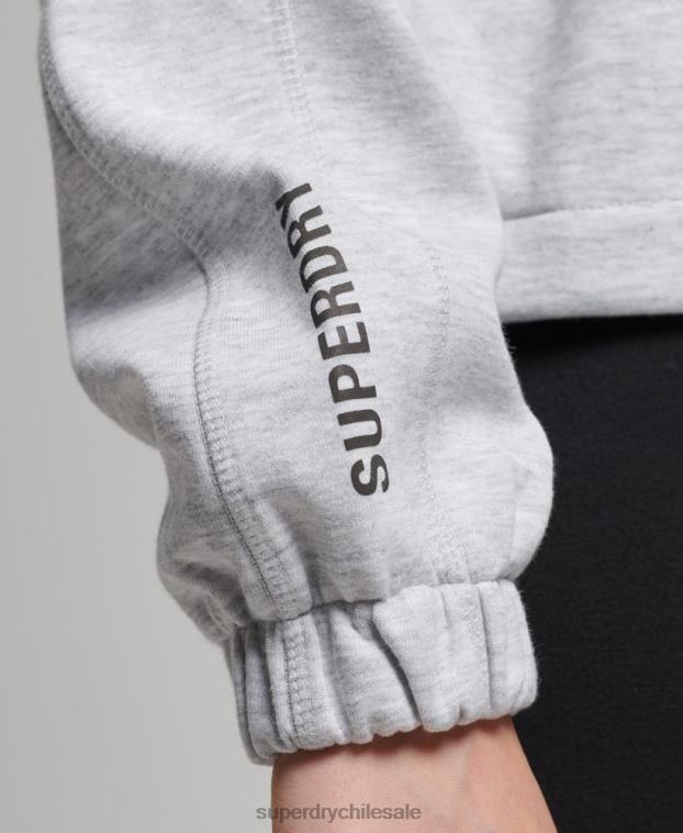 mujer Superdry gris sudadera con cremallera code tech 2R68Z5847