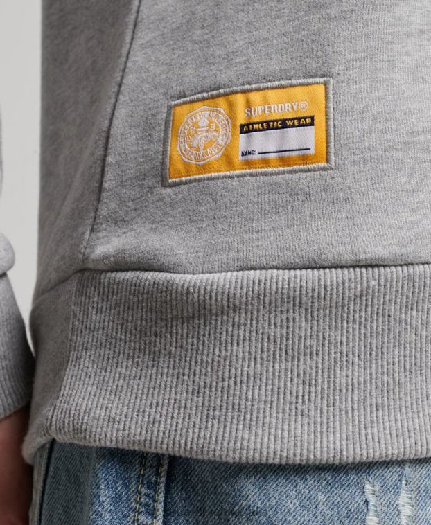 mujer Superdry gris sudadera con equipo de atletismo 2R68Z3457