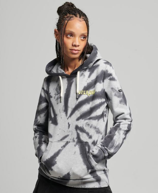 mujer Superdry gris sudadera con gráfico de bosque 2R68Z6020