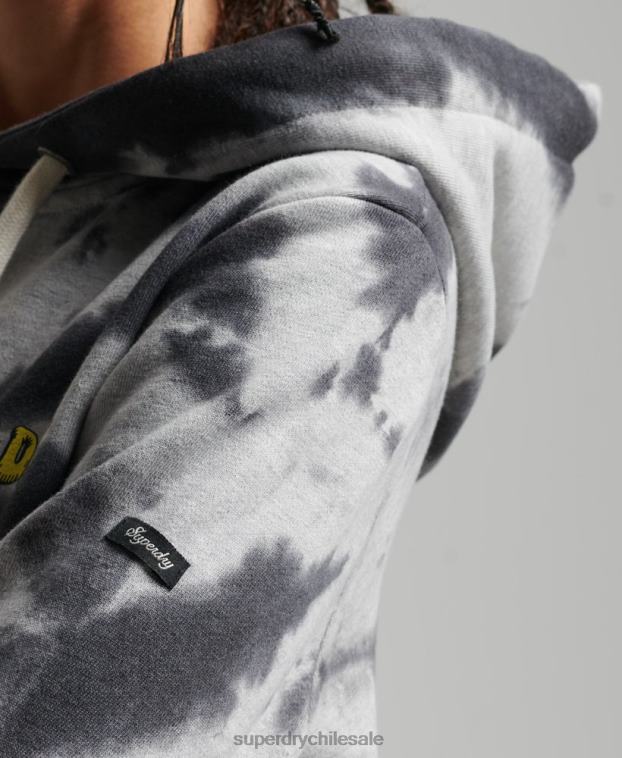 mujer Superdry gris sudadera con gráfico de bosque 2R68Z6020