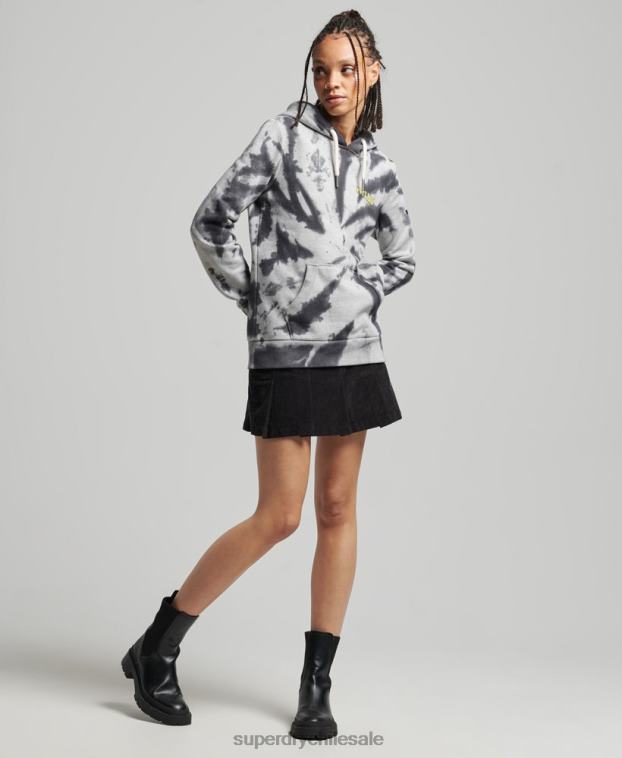 mujer Superdry gris sudadera con gráfico de bosque 2R68Z6020