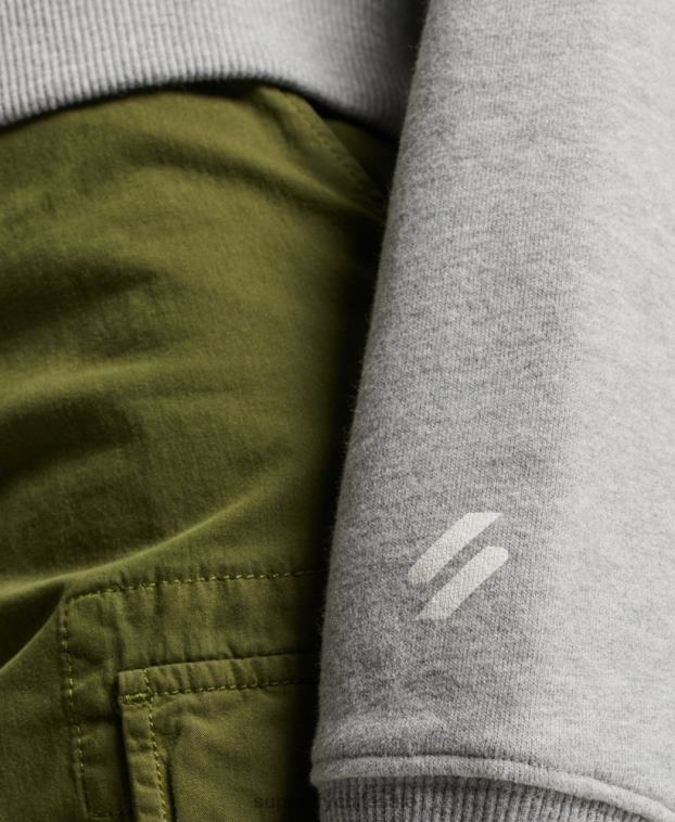 mujer Superdry gris sudadera core sport con media cremallera 2R68Z3357