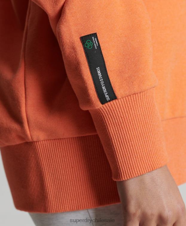 mujer Superdry naranja sudadera con capucha reciclada 2R68Z5971