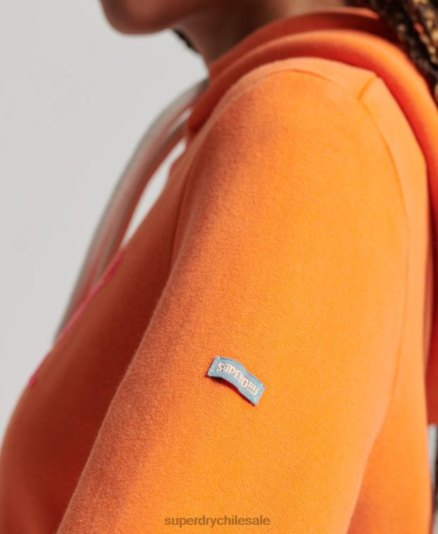 mujer Superdry naranja sudadera vintage con capucha 2R68Z2309