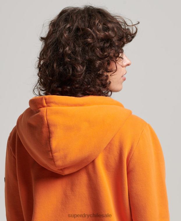 mujer Superdry naranja sudadera vintage con cremallera y arcoíris 2R68Z2288