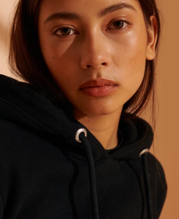 mujer Superdry negro 2003 sudadera con capucha 2R68Z5948
