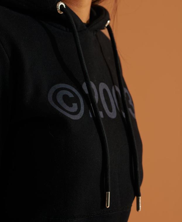 mujer Superdry negro 2003 sudadera con capucha 2R68Z5948