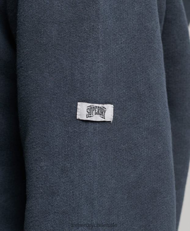mujer Superdry negro sudadera con capucha de metal de la marca 2R68Z3300