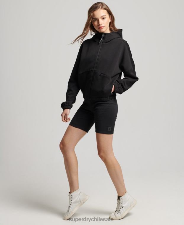 mujer Superdry negro sudadera con cremallera code tech 2R68Z3342