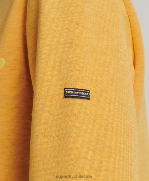 mujer Superdry oro sudadera cooper clásica con logo de los años 70 2R68Z5786