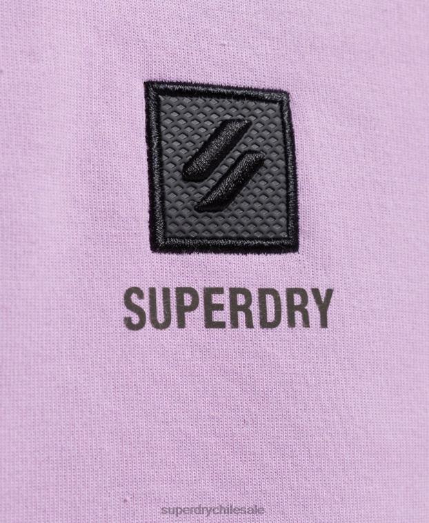 mujer Superdry púrpura sudadera técnica con media cremallera 2R68Z3354