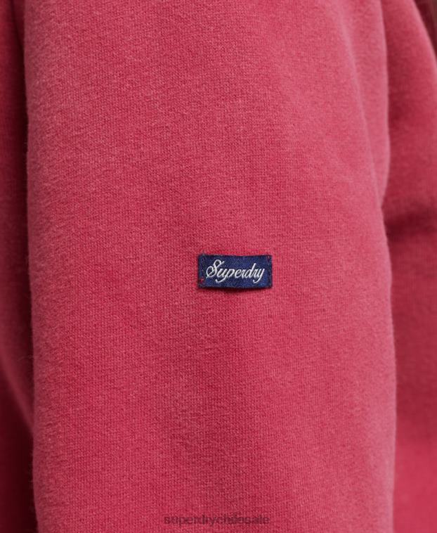 mujer Superdry rojo orgullo y artesanía sudadera con capucha 2R68Z3399