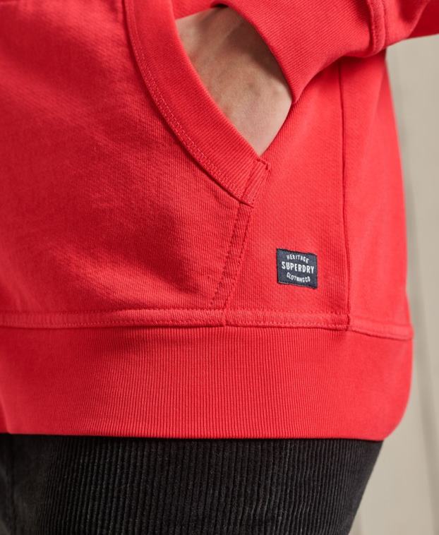 mujer Superdry rojo sudadera con cremallera superstate 2R68Z3506