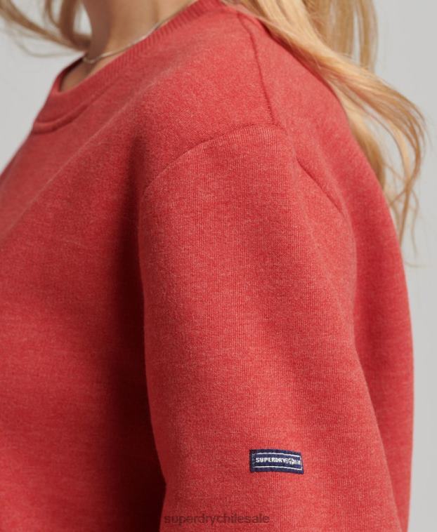 mujer Superdry rojo sudadera cooper nostalgia crew 2R68Z6072