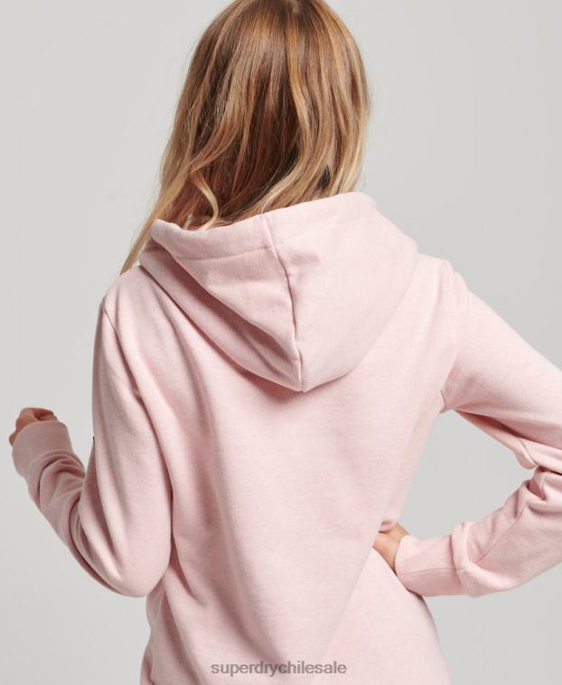 mujer Superdry rosa sudadera con capucha y motivo floral vintage 2R68Z3408