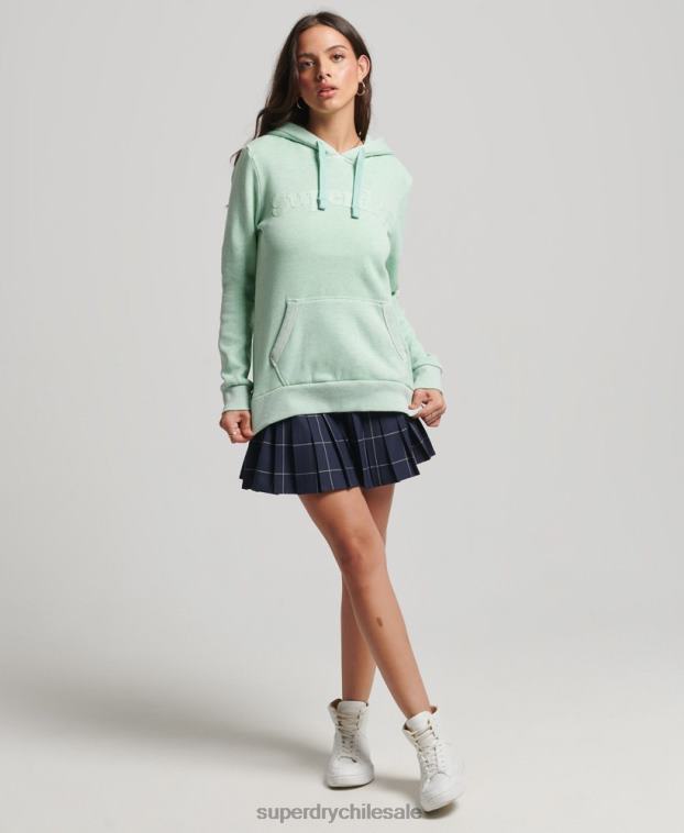 mujer Superdry verde cooper sudadera con capucha clásica 2R68Z3273