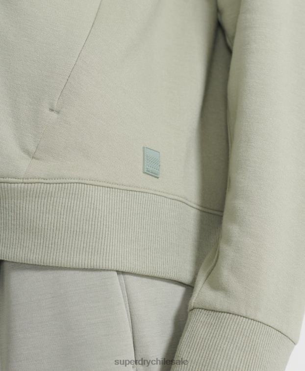 mujer Superdry verde sudadera con cremallera flexible 2R68Z5917