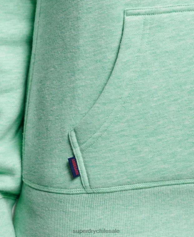 mujer Superdry verde sudadera con logo bordado 2R68Z3413