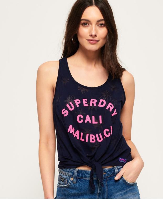 mujer Superdry Armada camiseta sin mangas de playa de surf 2R68Z6784